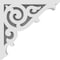 Ekena Millwork Athens Architectural Grade PVC Corbel, 1 7/8"W X 6"D X 6"H CORP01X06X06AT - alternate 2